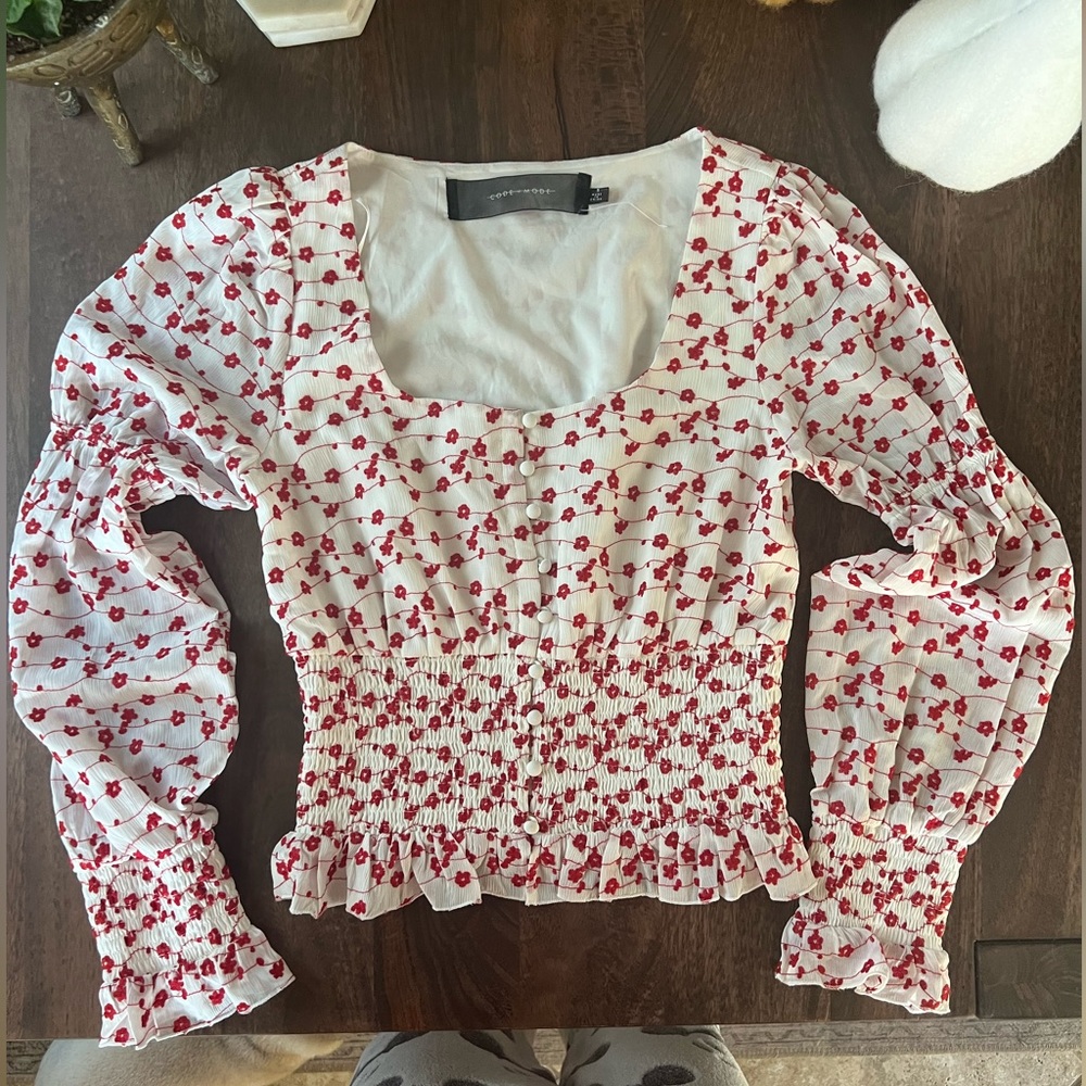 Code Mode Embroidered Crop Top